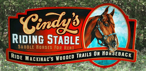 Ride Mackinac's wooded trails on horseback.